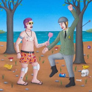 THE SOLDIER VS THE BEACH GUY